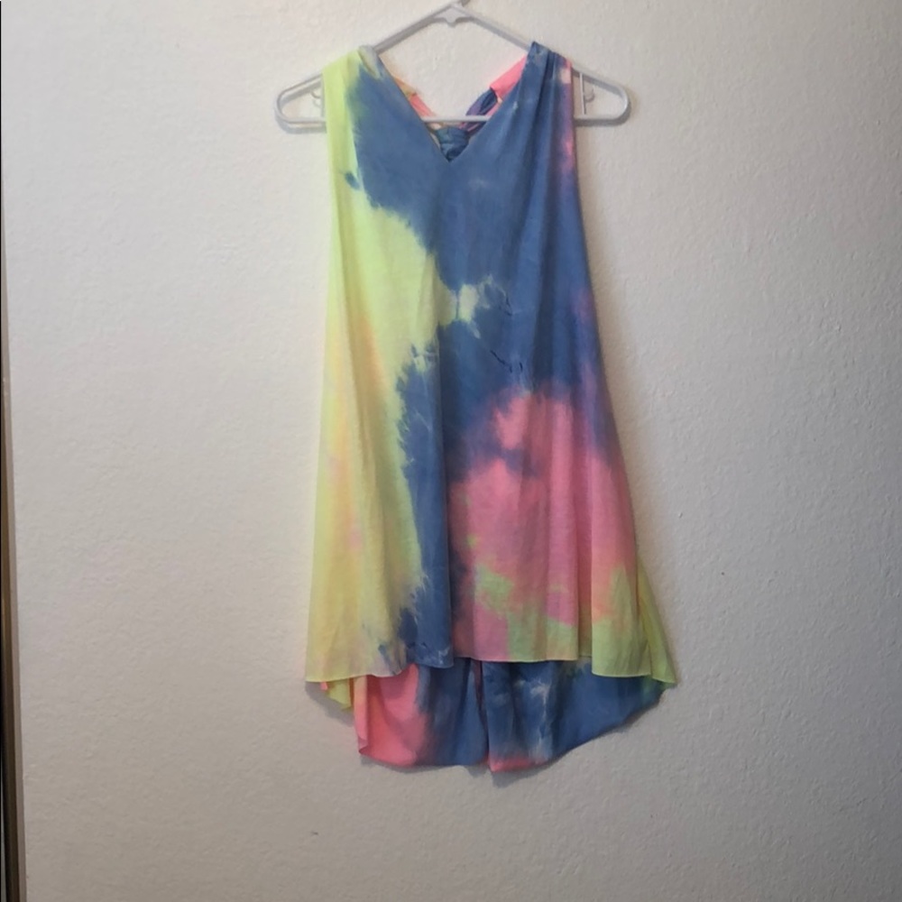 Woman’s open back dress